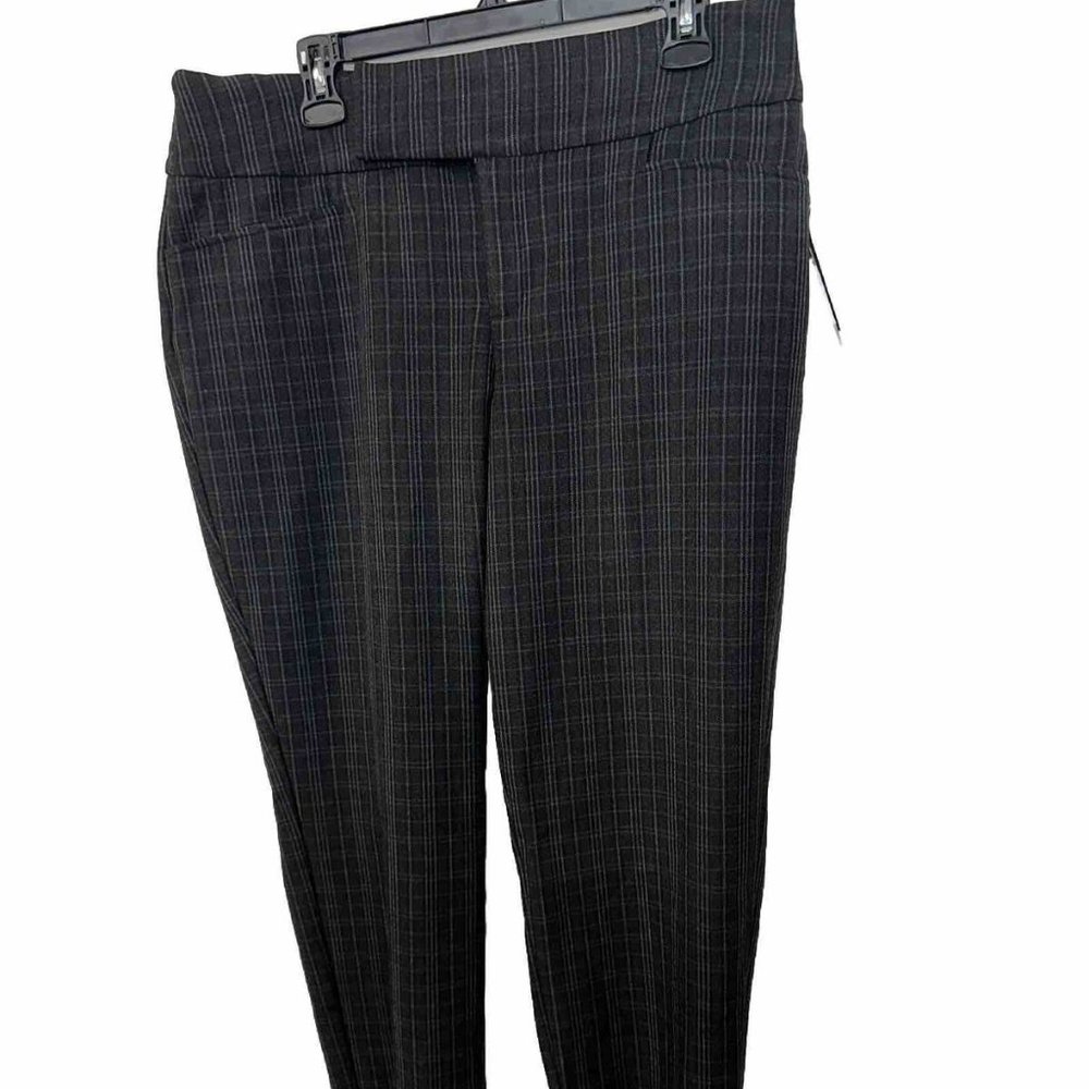 Alyx Charcoal Plaid Straight Leg Pants